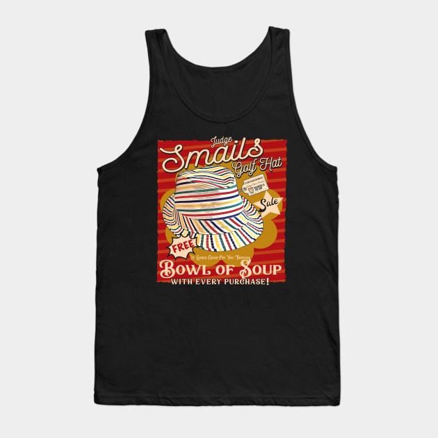 Judge Smails Golf Hat Tank Top by Alema Art